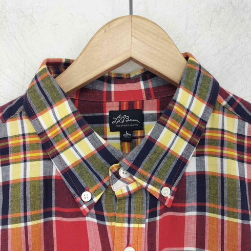 エルエルビーン L.L.Bean 復刻 筆記体タグ ボタンダウン チェックシャツ メンズ JPN:L