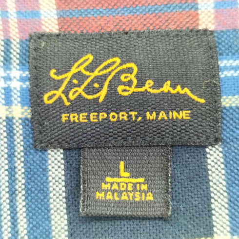 エルエルビーン L.L.Bean 復刻 筆記体タグ ボタンダウン チェックシャツ メンズ JPN:L