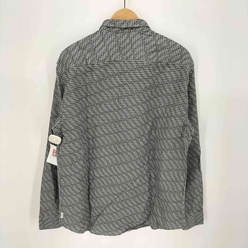 アルマーニコレツィオーニ ARMANI COLLEZIONI チェック 総柄 プリント L/S レギュラーカラー シャツ メンズ import:XL