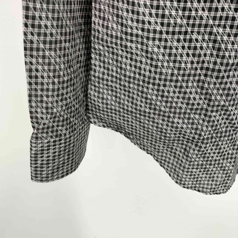 アルマーニコレツィオーニ ARMANI COLLEZIONI チェック 総柄 プリント L/S レギュラーカラー シャツ メンズ import:XL