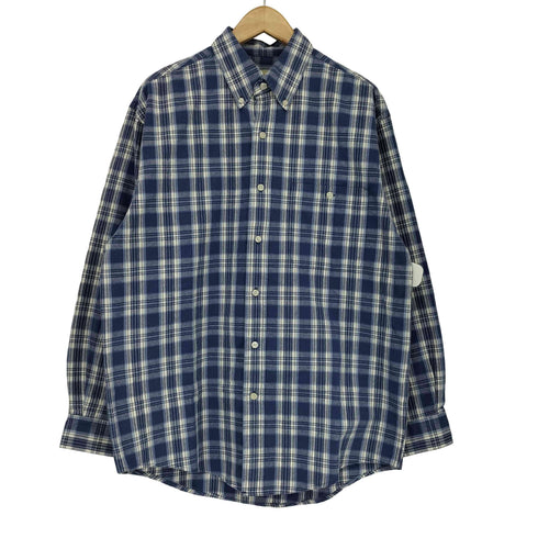 エディーバウアー Eddie Bauer 白タグ チェック L/S BD シャツ メンズ JPN:S