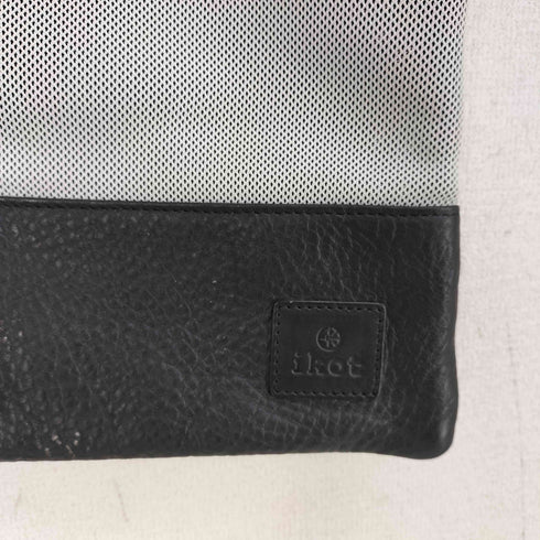 IKOT レザーメッシュ切り替えトートバッグ レディース