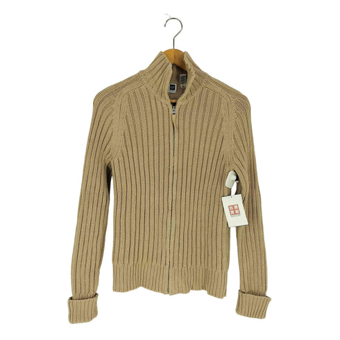 ギャップ Gap 90~00s アクリルコットン ハイゲージ ジップアップ ニット カーディガン メンズ import:L