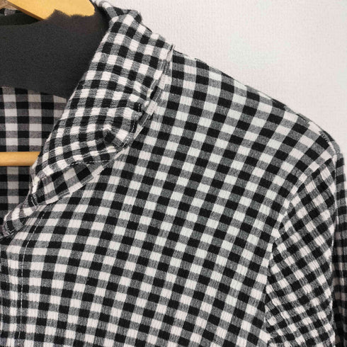 ツモリチサト TSUMORI CHISATO ギンガムチェック シワ加工 シャツワンピース レディース JPN:2