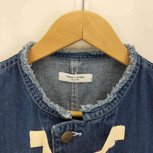 フリークスストア FREAKS STORE フリル リボン デニム ベスト ジャケット レディース FREE