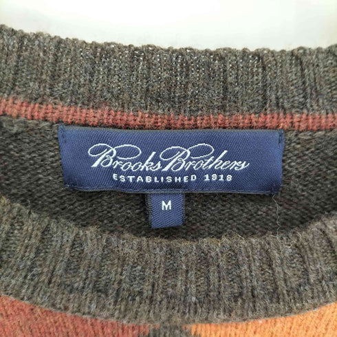 ブルックスブラザーズ BROOKS BROTHERS ダイヤ柄クルーネックニット メンズ JPN:M