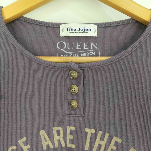 ティーナジョジュン TINA:JOJUN QUEEN ヘンリーネックTシャツ Y2K レディース JPN:M