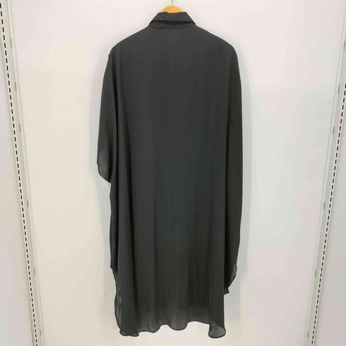 ザラ ZARA サテン ドレープ フレンチスリーブ シャツ ワンピース レディース import:XS