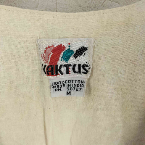 kaktus 80S インド産 コットン ベスト レディース import:M