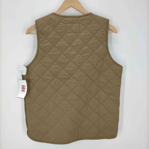 OKONKWO 裏地タータンチェック キルティング ジップアップ ベスト TALONジップ メンズ import:S