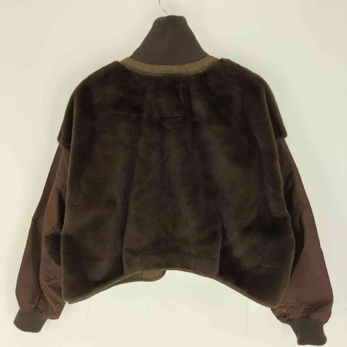 チャオパニックティピー CIAOPANIC TYPY 24AW ファー切替ショートスタンドジャケット レディース ONE SIZE