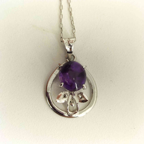 925刻印 シルバーチェーン 天然石ネックレス レディース