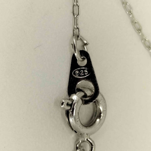 925刻印 シルバーチェーン 天然石ネックレス レディース