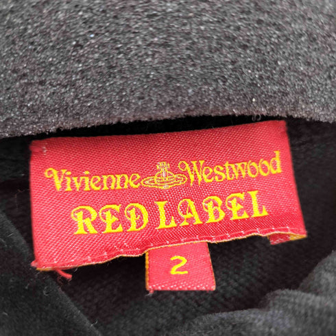ヴィヴィアンウエストウッドレッドレーベル Vivienne Westwood RED LABEL オーブ刺繍 タートルネック ウール カーディガン レディース JPN:2