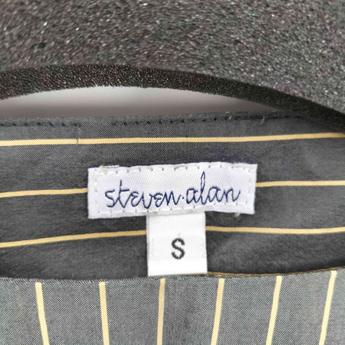 スティーブンアラン Steven Alan シルク100% ストライプブラウス レディース S