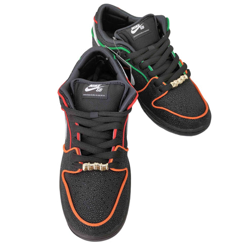 ナイキスケートボーディング NIKE SB Bronx Girls Skate Dunk Low Pro Black/Challenge Red メンズ JPN:26