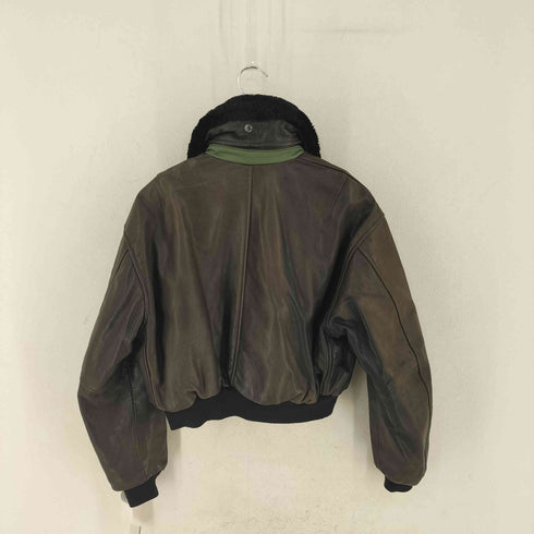 アヴィレックス AVIREX USA製 B-15 レザーフライトジャケット レディース import:M