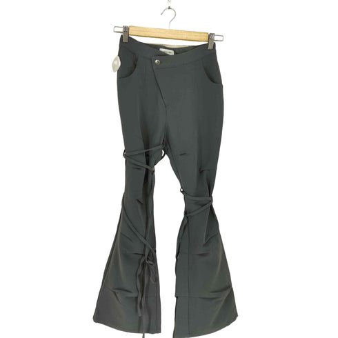 ラグアジェム LAGUA GEM ASYMMETRY RIBON フレアパンツ レディース S