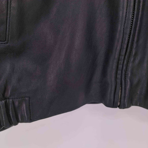 ブルックスブラザーズ BROOKS BROTHERS 羊革 ジップアップ レギュラーカラー シープ レザー ジャケット メンズ import:L