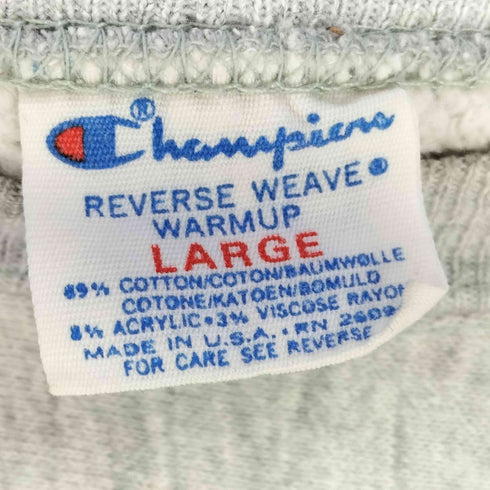 チャンピオン Champion 80s USA製 トリコタグ 完全目無し REVERSEWEAVE リバースウィーブ クルーネックスウェット メンズ import:L