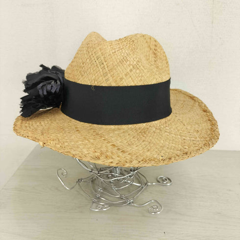 ミュベール MUVEIL リボンデザイン麦わら帽子 レディース