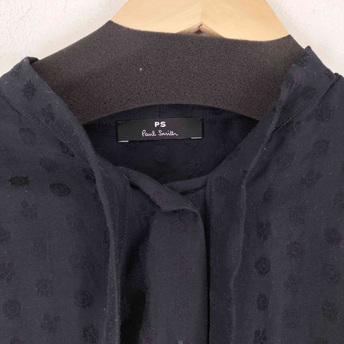 ピーエスポールスミス PS Paul Smith 総柄 ボウタイ ブラウス レディース 40