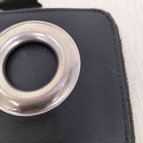 コムデギャルソン COMME des GARCONS シルバーアイレット レザー コインケース 小銭入れ メンズ