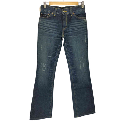 バーバリーブラックレーベル BURBERRY BLACK LABEL ダメージ加工 デニムパンツ メンズ 70