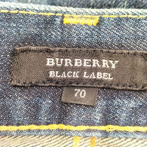 バーバリーブラックレーベル BURBERRY BLACK LABEL ダメージ加工 デニムパンツ メンズ 70