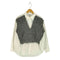 TWIST ニット切替デザインシャツ import レディース UK 8