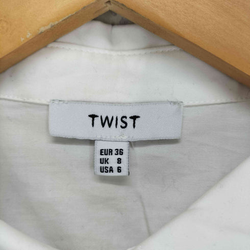 TWIST ニット切替デザインシャツ import レディース UK 8