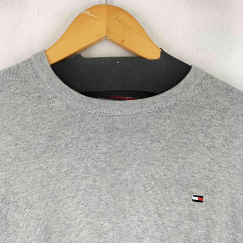 トミーヒルフィガー TOMMY HILFIGER ロゴ刺繍 クルーネックセーター レディース import:S