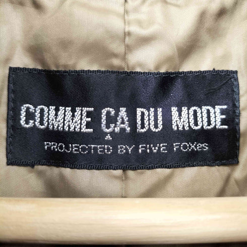 コムサデモード COMME CA DU MODE ダウンライナー付き 襟袖ファー スタンドカラーコート レディース