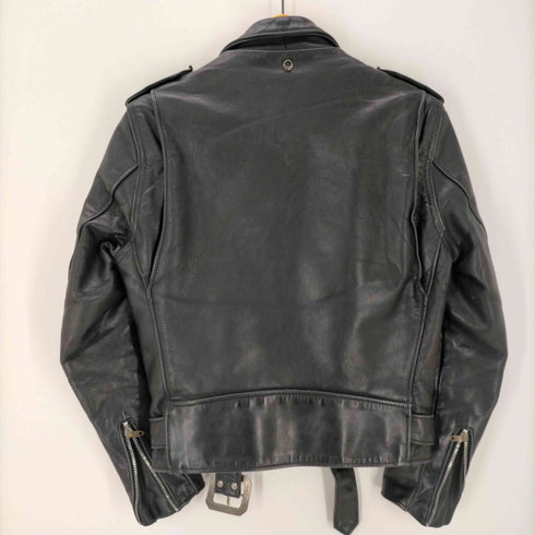 パーフェクトバイショット Perfecto by Schott 613×× USA製 サボテン 黒タグ 最初期 復刻 裏地キルティング ワンスター 牛革 カウレザー ダブル ライダース ジャケット 中田商店 TALON ジップ メンズ US:34