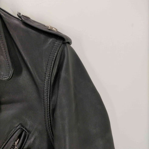 パーフェクトバイショット Perfecto by Schott 613×× USA製 サボテン 黒タグ 最初期 復刻 裏地キルティング ワンスター 牛革 カウレザー ダブル ライダース ジャケット 中田商店 TALON ジップ メンズ US:34