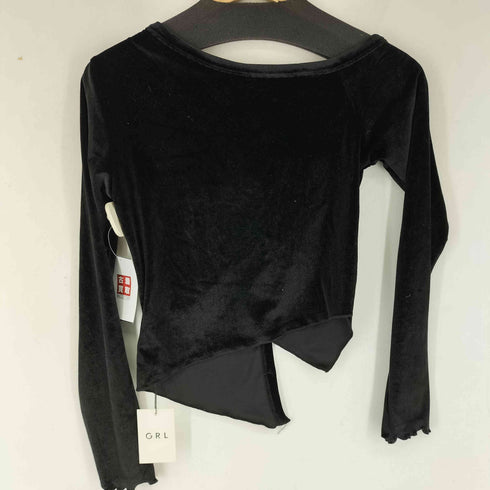 グレイル GRL ワンショルダーベロアシャーリングトップス レディース JPN:M