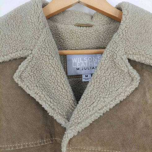 ウィルソン Wilsons Leather リアルレザー ムートンコート メンズ import:M