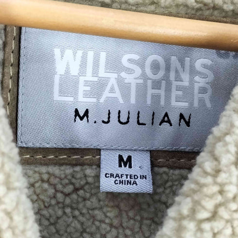 ウィルソン Wilsons Leather リアルレザー ムートンコート メンズ import:M