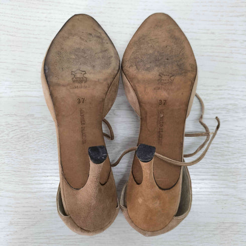 マノロブラニク MANOLO BLAHNIK スウェード ヒール パンプス レディース EUR:37
