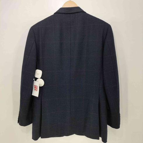 バーバリーズ BURBERRYS 90S チェック柄 2B ウールカシミヤ混テーラードジャケット メンズ