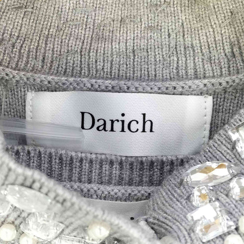 ダーリッチ Darich 25aw ビジューケープニットミニワンピース レディース FREE