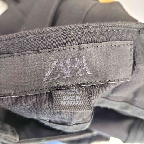 ザラ ZARA ワイドレッグプリーツパンツ メンズ