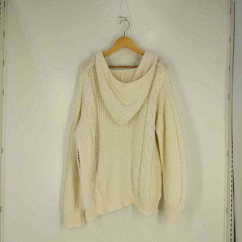 ダーリッチ Darich 25aw ケーブルDDロゴVネックニットフーディ レディース FREE