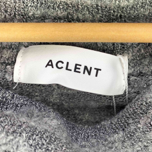 アクレント ACLENT スラブヤーンオフショルニットミニワンピース レディース FREE