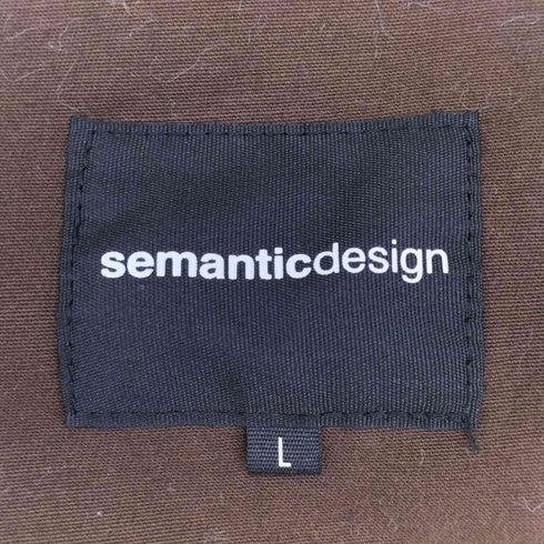 セマンティックデザイン semanticdesign Y2K モッズコート メンズ JPN:L