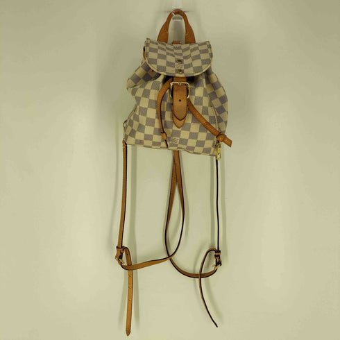 ルイヴィトン LOUIS VUITTON ダミエ・アズール スペロンBB PVCコーティングキャンバス レザー リュックサック バックパック バッグ レディース