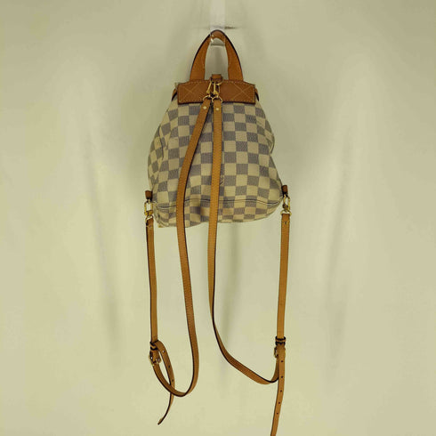 ルイヴィトン LOUIS VUITTON ダミエ・アズール スペロンBB PVCコーティングキャンバス レザー リュックサック バックパック バッグ レディース