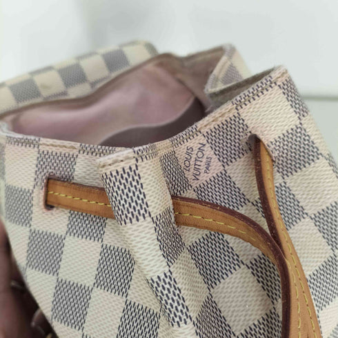 ルイヴィトン LOUIS VUITTON ダミエ・アズール スペロンBB PVCコーティングキャンバス レザー リュックサック バックパック バッグ レディース