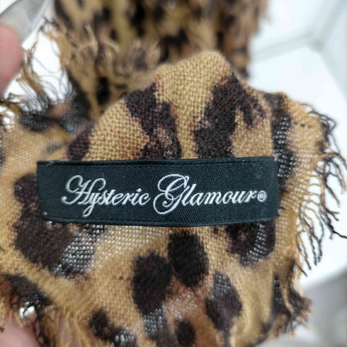 ヒステリックグラマー HYSTERIC GLAMOUR レオパード柄 菱形 大判 ストール レディース