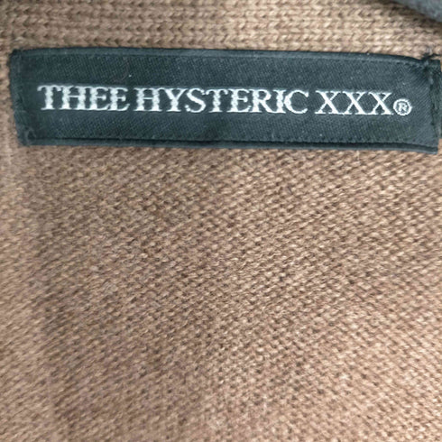 ジィヒステリックトリプルエックス Thee Hysteric XXX エルボー ポケット レザーパッチ 5B カーディガン レディース JPN:M